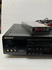 SONY VCR Plus+ VHS Player No Remote Control & AV Cord SLV-789HF Tested