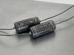 MATCHED PAIR VITAMIN Q 0.068uF/200V PIO GUITAR, TONE AUDIO ~ NOS~ 196P