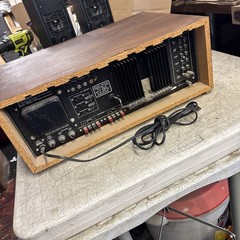 1970s Luxman BIC LUX 71/2R Receiver monster Stereo Audiophile w/ Wood Cabinet