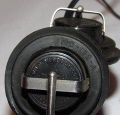 WWII MURDOCK TYPE P-23 AVIATION HEADPHONES! HB-7 HEADBAND! 1/4″ PLUG/RUBBER PAD