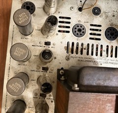 Bell Sound Mark 80 EL34 Tube PA Amplifier Microphone