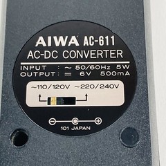 Vintage Aiwa Solid State Cassette Recorder TP-747 101 Japan w/ Original AC-611