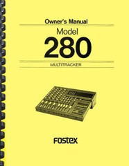 Fostex 280 4-Track Cassette Recorder OWNER’S OPERATION MANUAL