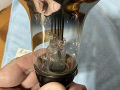 European TENNIS BALL Tube TUNGAR BULB Rectifier 4 Pin Vacuum Tube Working RARE