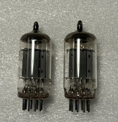 Open Box NOS Matching Pair Ei YUGO 12AX7 ECC83 Smooth Plates