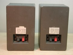 80’s ICS HiFi 880 – MINI CAST ALUMINUM 3 WAY SPEAKERS -Realistic Minimus 7 style