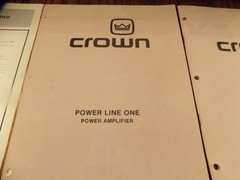 VINTAGE-Crown Power Amplifier Line One/straight Line One , Tested Works