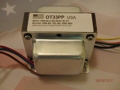 OT33PP (USA) HC100 PushPull Output Xfmr 45VA – 3K3 to 4/8/16ohm