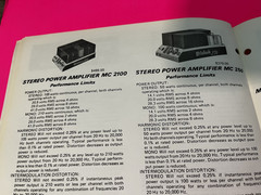 McIntosh Catalog about 1973 w/ MAC1700 & MAC1900 – NEW LOWER PRICE