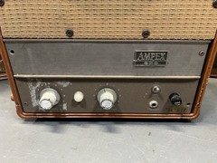 Pair of Vintage Ampex 620 Tube Amplifier Speaker Suitcase Powered FOR PARTS