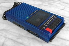 Vintage Califone 1500AV-BL Translucent Blue Cassette Tape Recorder