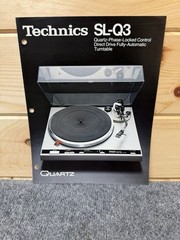 ⭐️ Original Technics SL-Q3 Stereo Turntable Dealer Sales Brochure NICE! ⭐️