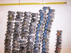 200 TUBES 6JU8A 4BZ6 6LN8 3V4 5J6 6–5 6–6 6–7 6–8 6BZ6 RCA GE SYLVANIA LOT
