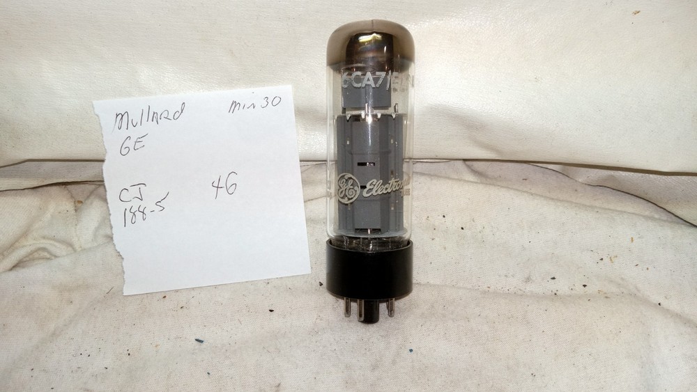 Mullard GE 6CA7 EL34 Tube Tested TV-7/U Good