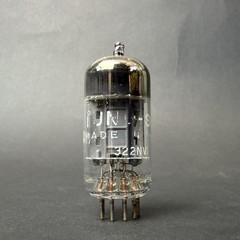 1960s 12AX7A ECC83 Tung-Sol Tube Gray Long Plate O Getter TV7 Test Good TS7-4
