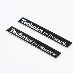 Technics by Panasonic Turntable Logo Badge 54mm(2.125″)X7.9mm(0.312″)