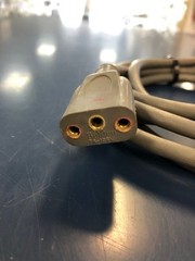 Vintage Belden 7A-125V 3-Prong Oval AC Power Cord For HP, AMPEX, ALTEC and More