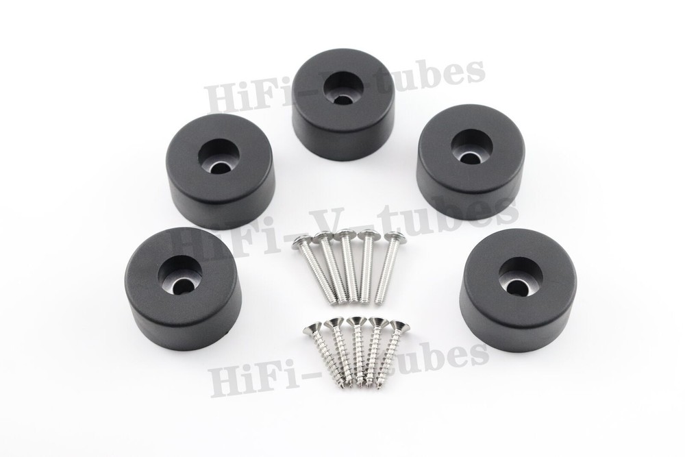 5 New FEET w/ hardware for Sansui G-801 G-901 G-901 DB Heavy-Duty Foot Parts