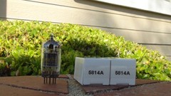 5814A 12AU7A x2 Raytheon 3 Mica Twin Triode Tubes-Date Match-Tested-Free Ship US
