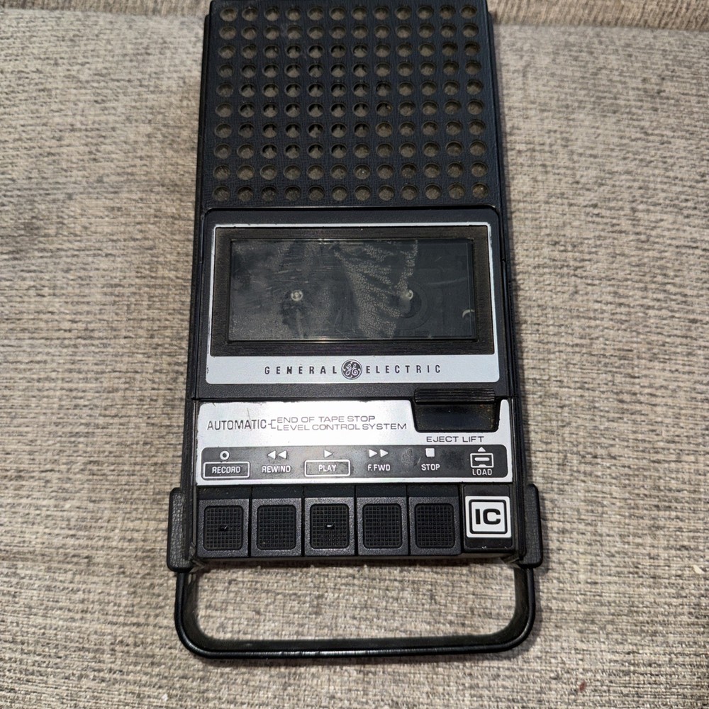 GE Cassette Recorder Player Model 3-5001 General Electric Vintage NO CORD