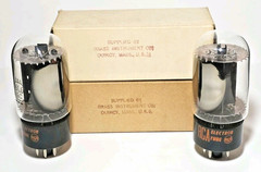 RARE 1965 Date Matched Pair RCA 6L6GC Black Plate Medical Grade Tested NOS TV 7