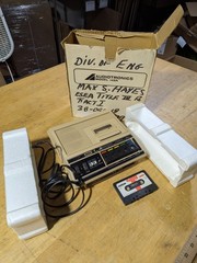 Audiotronics 148A Audio Cassette Recorder / Player 120VAC or DC Battery, Tested