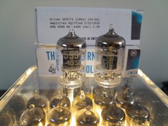 LM Ericsson 5591 403B NOS Tubes – ELITE PAIR – Amplitrex 4500Gm/90% – 1961