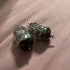 JAN 5670W GE PAIR 2 VACUUM TUBE GUITAR AMP RADIO PART