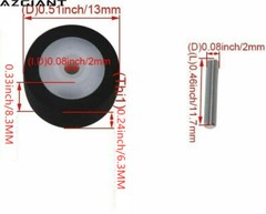 5PCS 13×8.3X6.3x2mm Pinch Roller with Metal Axle for Akai Sony Sharp Sanyo