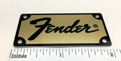 Fender Amp or Case Logo Badge Custom Made Metal with Screws