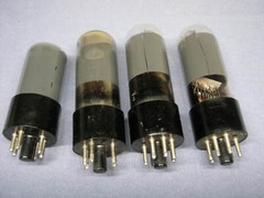 SEVEN RECTIFIER PENTODE 8 PIN TESTED EICO 666 25B6 25L6 25Z6 35Z4 USED