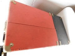 Vintage X Large TV Repair Tubes Wood Carrying Case Television Color Black White