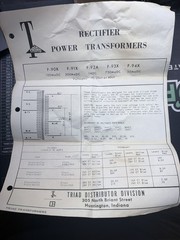 VINTAGE TRIAD F-93X POWER SUPPLY TRANSFORMER, NOS, NEW IN BOX