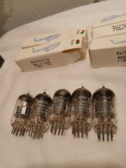 Sleeve of 6dj8 6922 Tubes Slovakia NOS lot of 5