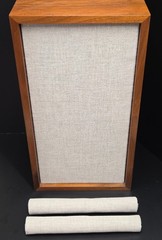 LIGHT TAN Pre-Cut Fabric for 2 KLH Model Six 6 Speaker Grills Cloth