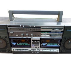 Aiwa CA-W2 Vintage Radio Cassette Boombox Stereo 100V Japan For Parts or Repair