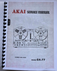 Akai GX-77 Stereo Tape Deck Service Manual (70 Pages) (GX77)