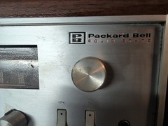 Vintage PACKARD BELL SOLID STATE RPS 02 W/ GARRARD TURNTABLE Wood Cabinet