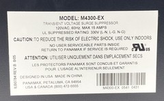Vintage Panamax M4300-EX Home Theater Power Conditioner 15A For Parts