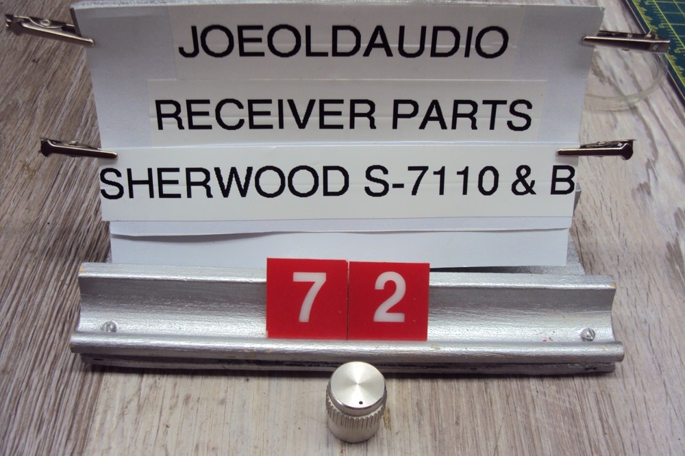 Sherwood S-7110B/S-7110 Receivers Bass, Treble, BaL,Volume Knob Minor Scratches
