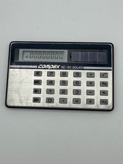 Vtg Mini Solar Calculator Complex SC-50 – Working – Early 70s Credit Card Size!
