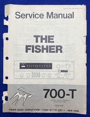 Original THE FISHER / 700-T / Service Manual — #2