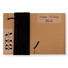 144″ Radio Dial Cord String (12 Feet) BRAIDED 3mm BLACK for Vintage Radio Tuner