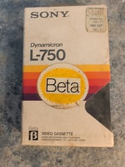 Sony L-750 Beta Dynamicron Video Cassette Tape Factory Sealed New