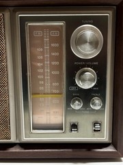 Vintage Sony ICF-9550W AM/FM Radio Wood Case *Working *Tuning & Case Need Work