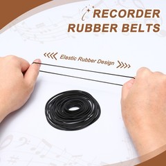 20Pcs Recorder Rubber Belts 70-100mm Mix Square Cassette Recorder(1mm Width)