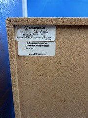 Vintage Pioneer CS-G103 50-Watt 6Ω 2-Way Stereo Floor Speakers (2) WORKING