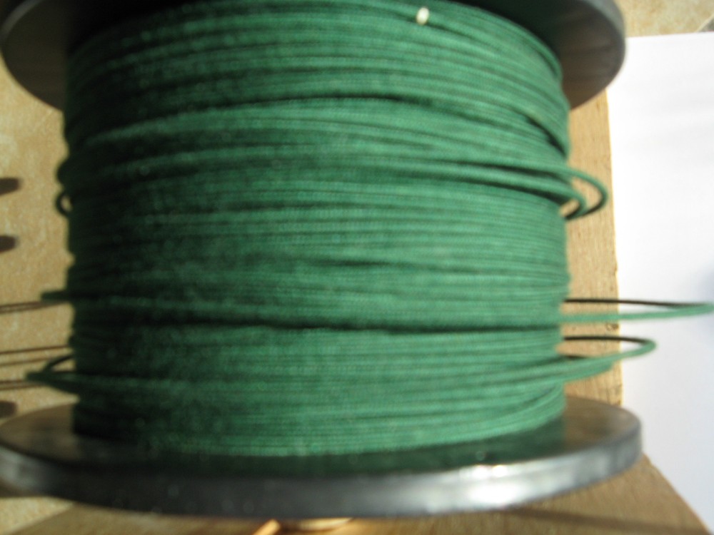 1920’s Emerald Green Radio loop antenna wire, DeForest and more. 20AWG 90ft