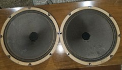 Pair 1959 Smooth 10” Rola Alnico Hammond Instrument Speakers 7.8/7.9 DCR