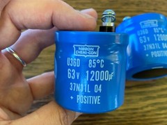 2 New 12000 uf 63v Chemi-Con Capacitors McIntosh MAC1900 MA-6100 EXACT FIT